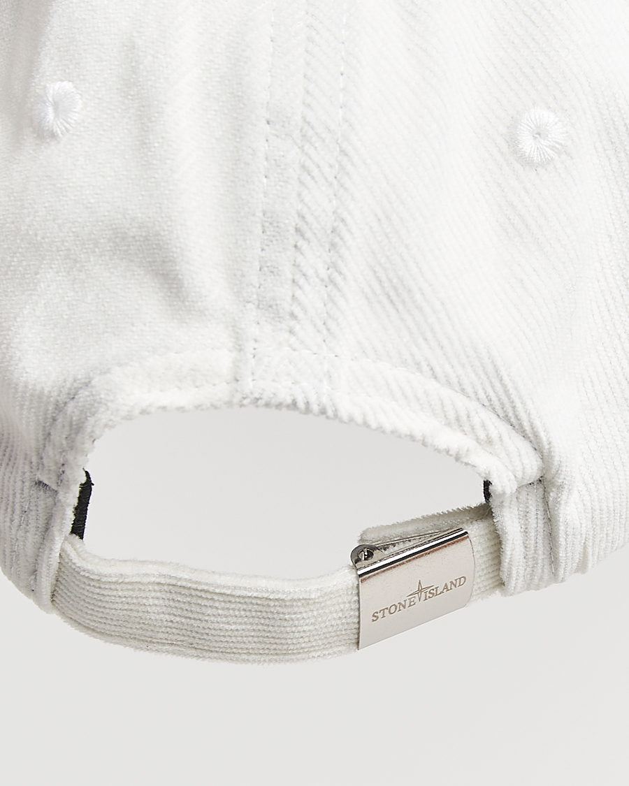 Uomini | Cappelli & Berretti | Stone Island | Micro Cord Cotton Cap Ivory