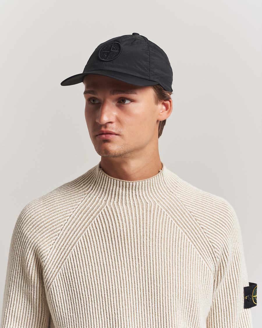 Uomini | Cappelli & Berretti | Stone Island | Nylon Metal Cap Black