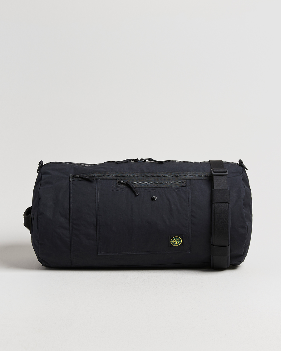 Uomini | Borse | Stone Island | Aluminum Tela Cotton Ripstop Weekendbag Black