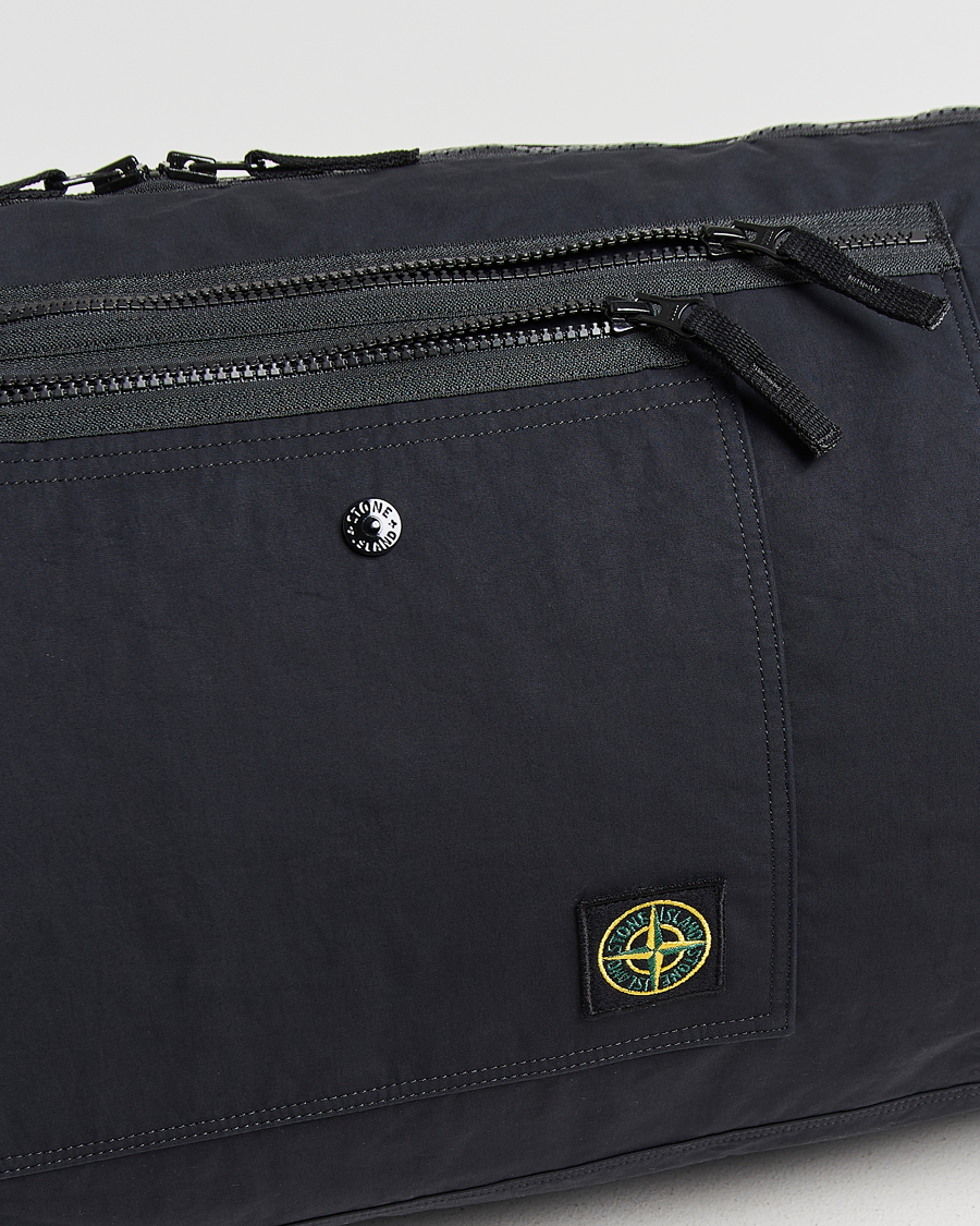 Uomini | Borse | Stone Island | Aluminum Tela Cotton Ripstop Weekendbag Black