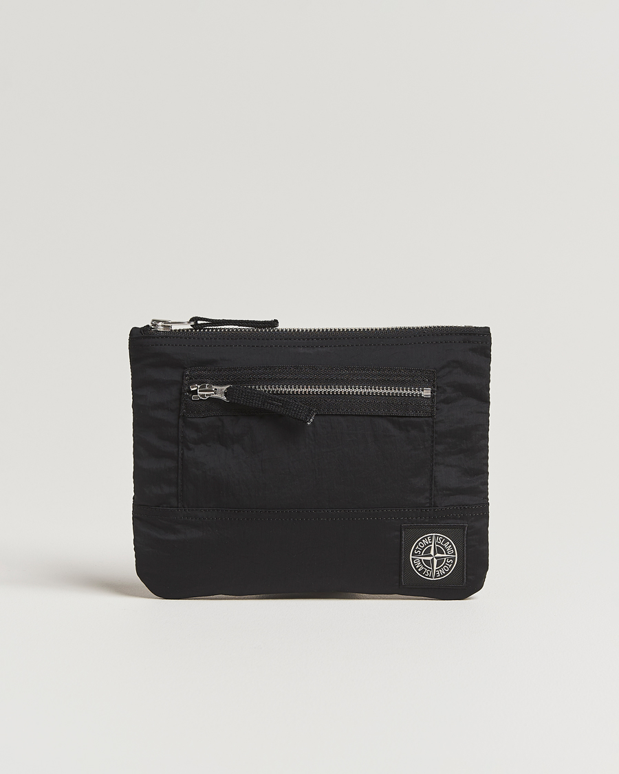 Uomini | Portafogli | Stone Island | Nylon Metal Zip Wallet Black