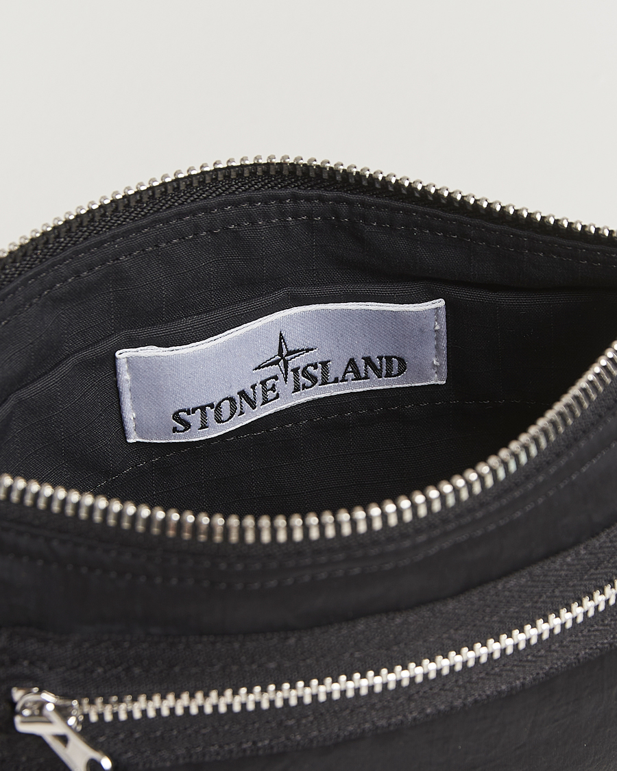 Uomini | Portafogli | Stone Island | Nylon Metal Zip Wallet Black