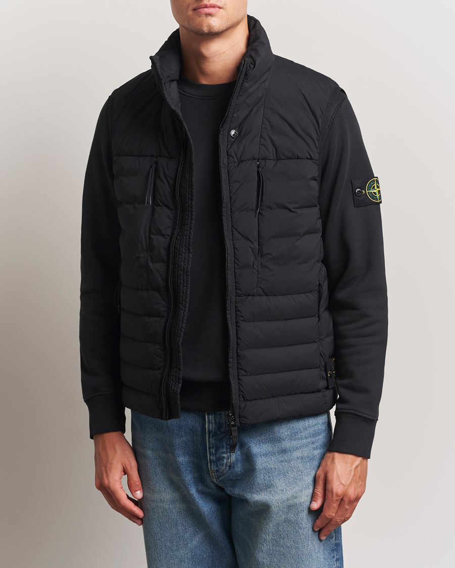 Uomini | Giacche | Stone Island | Nylon Down Vest Black