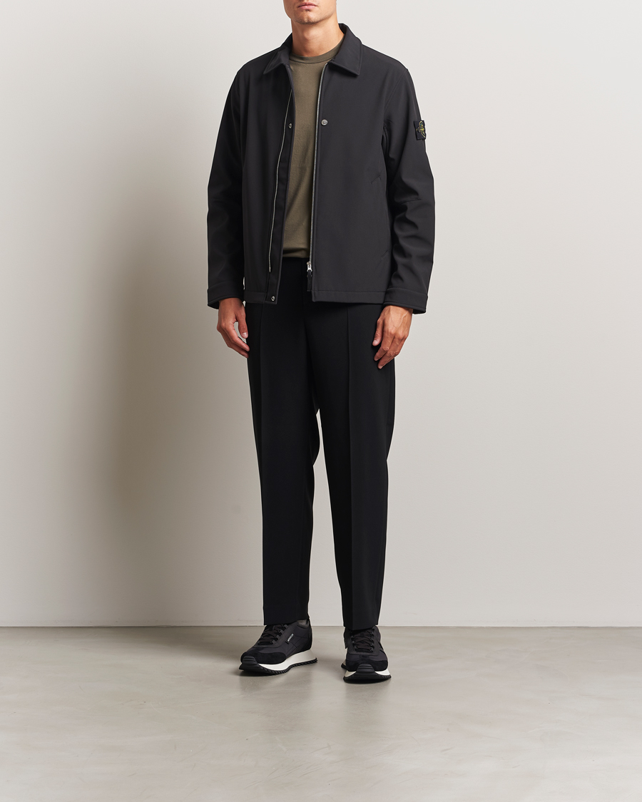 Uomini | Giacche | Stone Island | Soft Shell Shirt Jacket Black