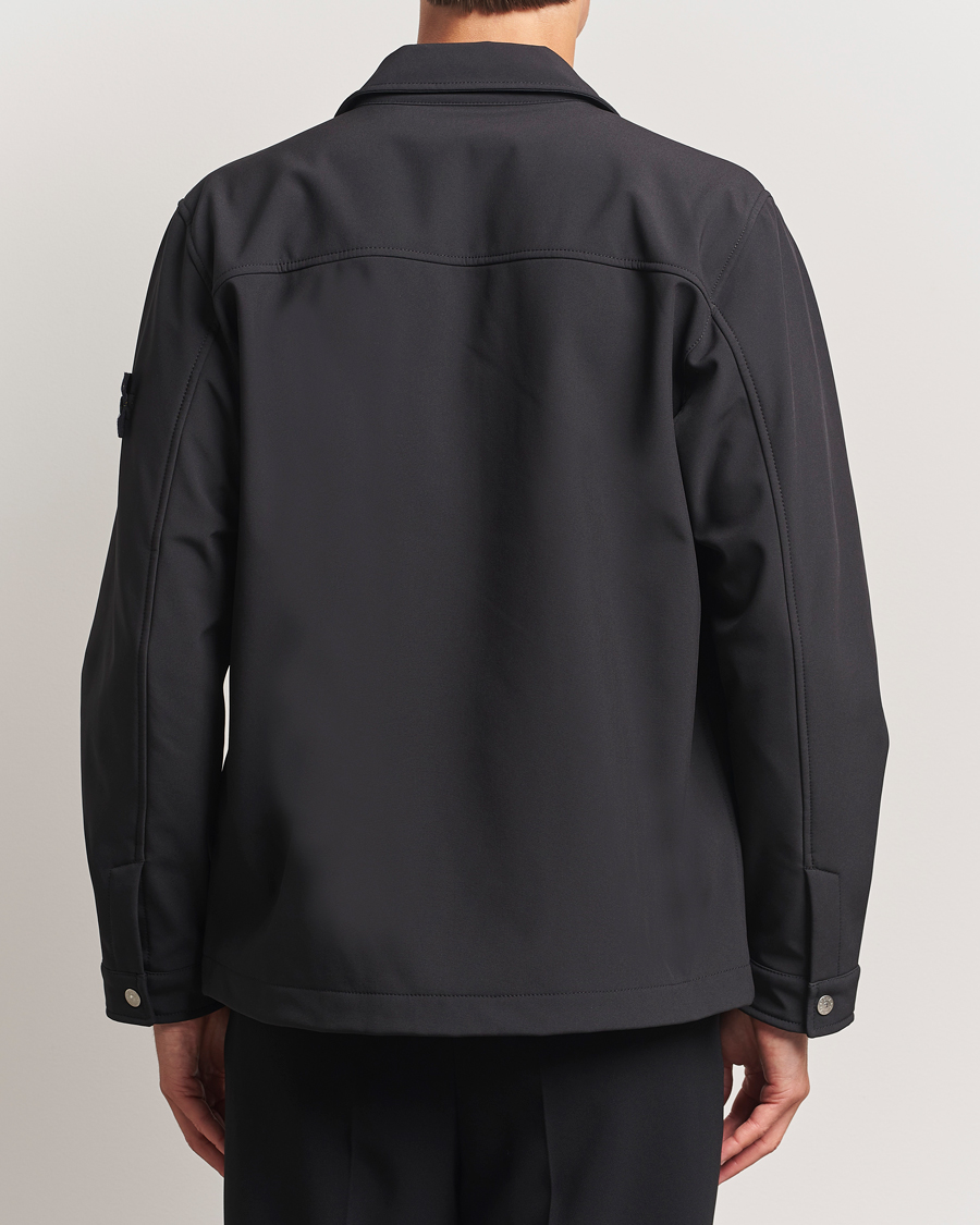 Uomini | Giacche | Stone Island | Soft Shell Shirt Jacket Black