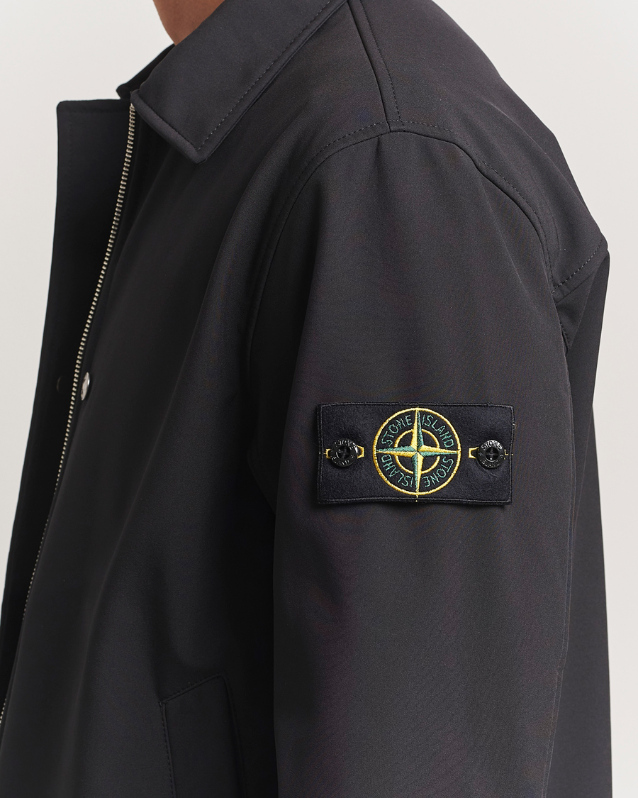 Uomini | Giacche | Stone Island | Soft Shell Shirt Jacket Black