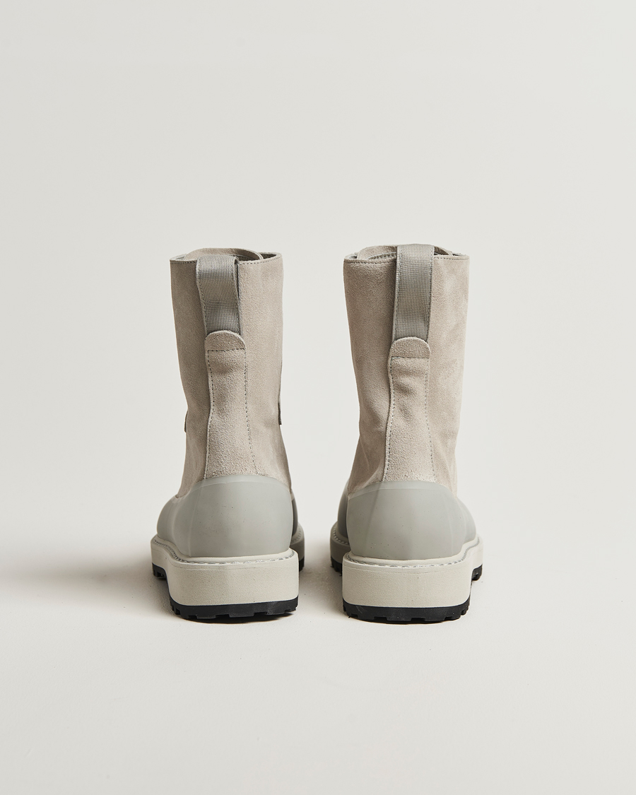 Uomini | Stivali | Stone Island | Suede Hiking Boots Pearl Grey