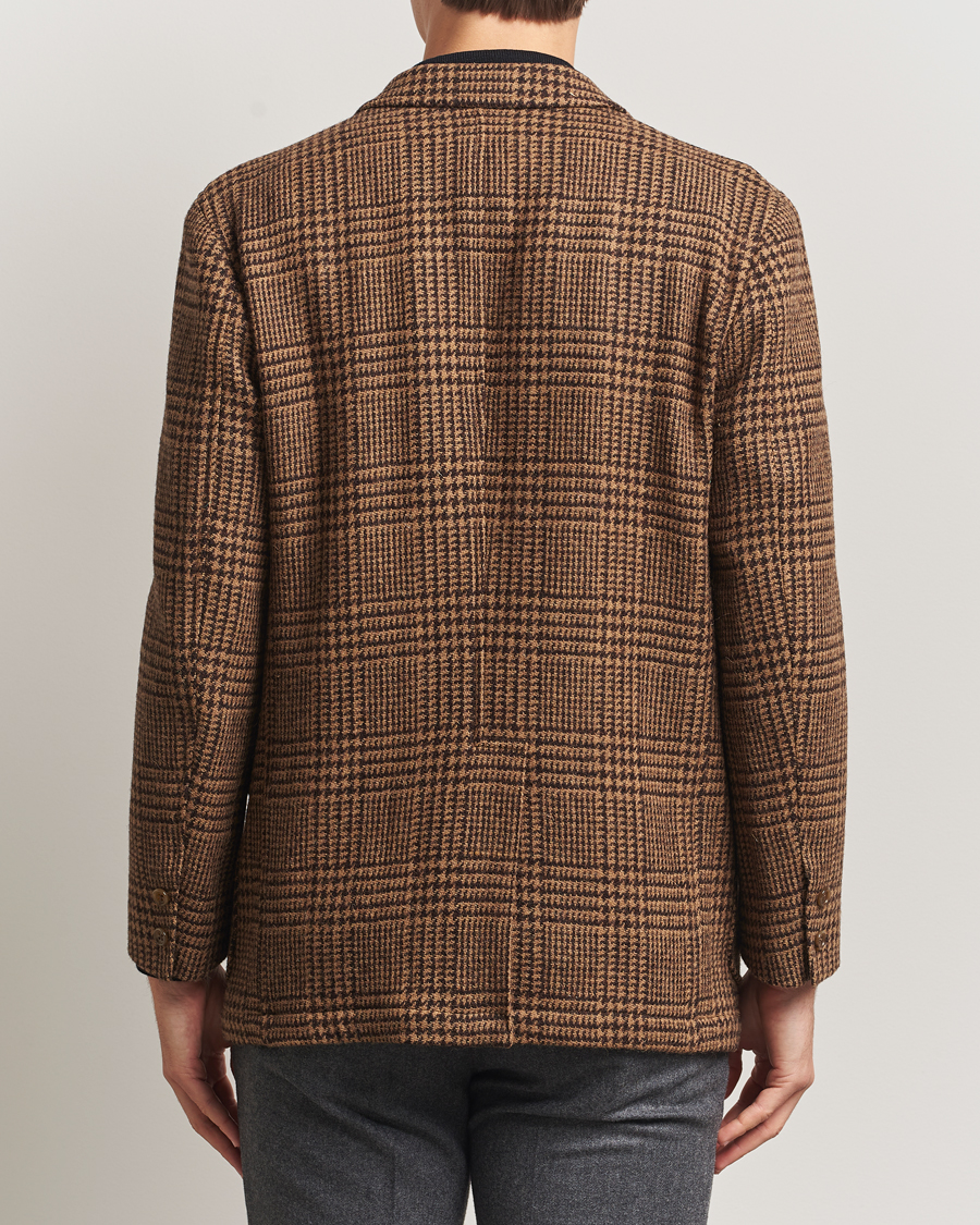 Uomini | Blazers | Kamakura Shirts | Unconstructed Ivy Blazer Brown Glenplaid