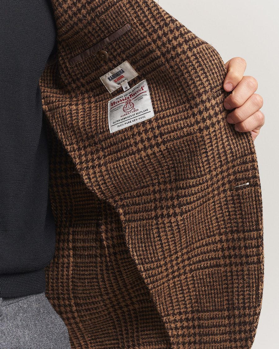 Uomini | Blazers | Kamakura Shirts | Unconstructed Ivy Blazer Brown Glenplaid