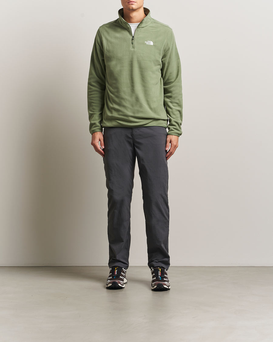 Uomini | Maglieria | The North Face | Glacier Fleece 1/4 Zip Sage Green