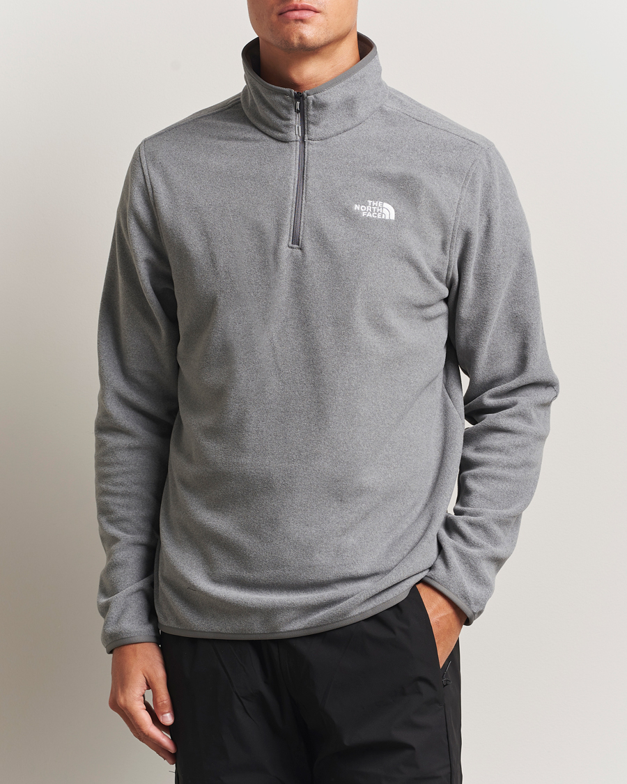 Uomini | Maglieria | The North Face | Glacier Fleece 1/4 Zip Grey