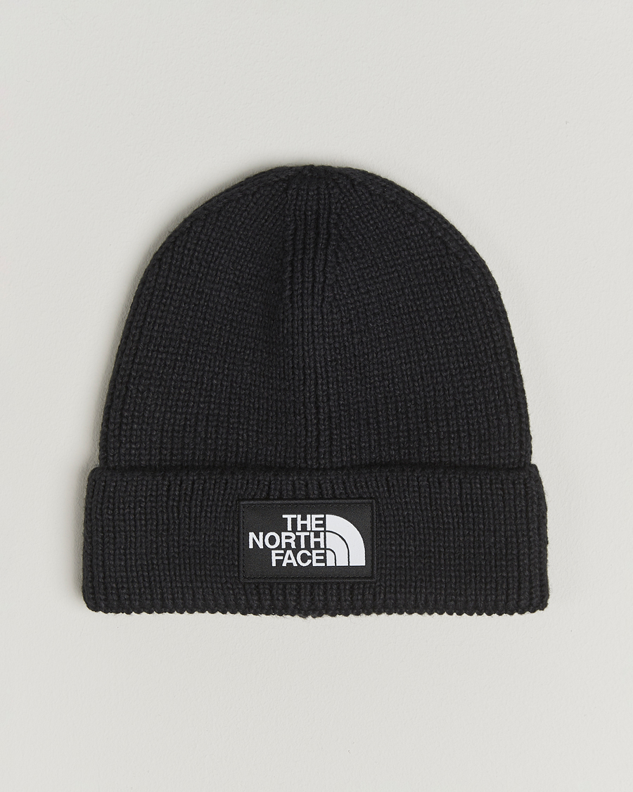 Uomini | The North Face Logo Box Cuffed Beanie Black | The North Face | Logo Box Cuffed Beanie Black