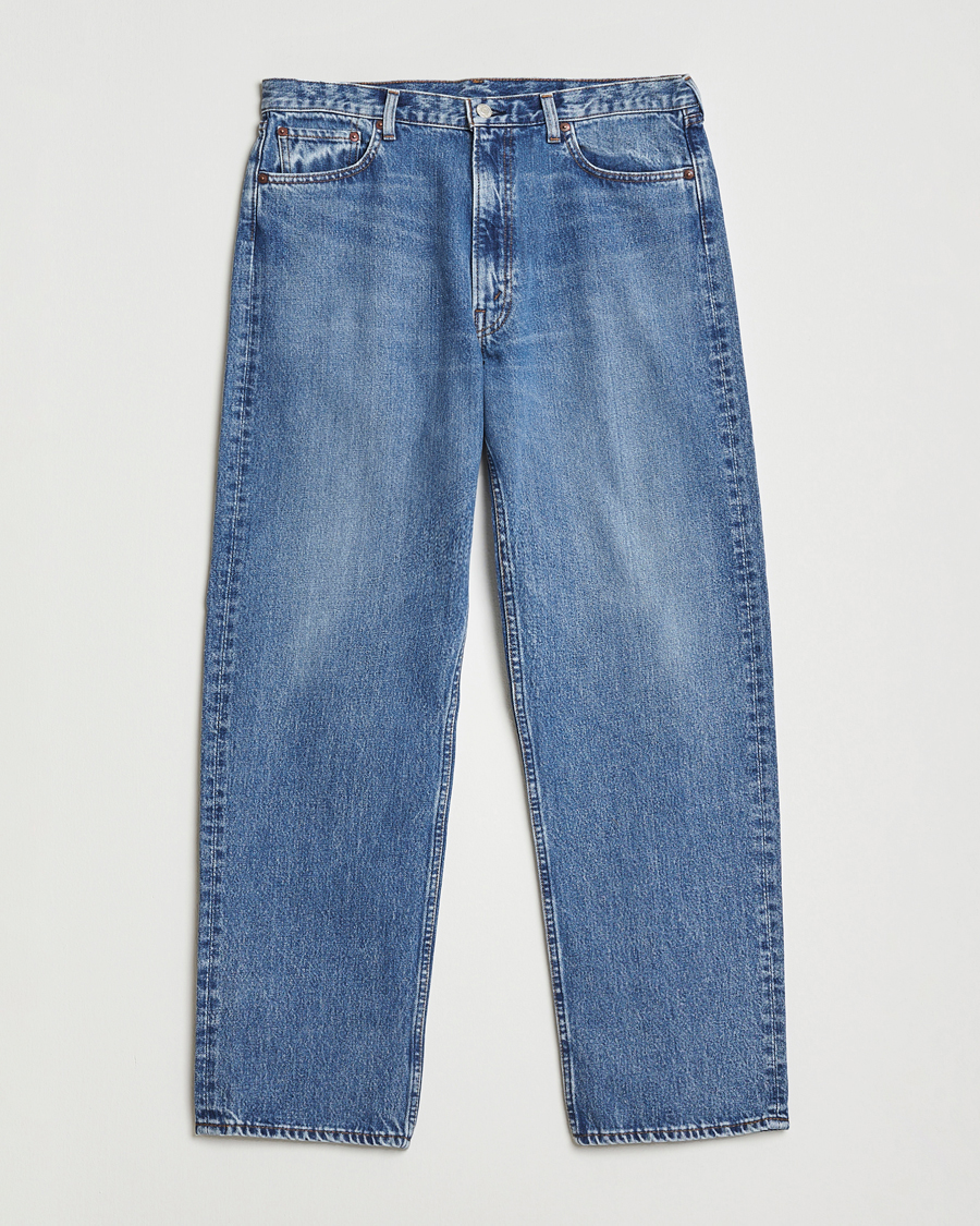Uomini | Camicie | orSlow | 101 Dad Fit Jeans Denim Used