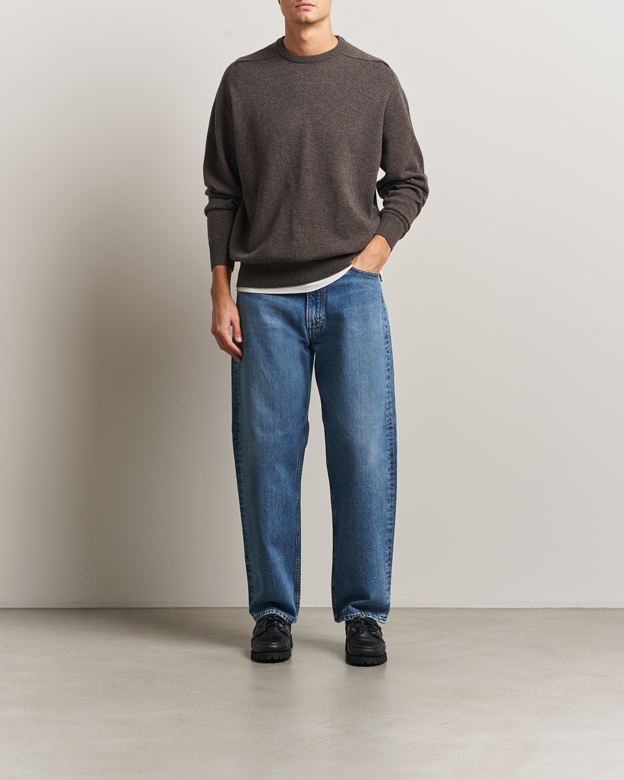 Uomini | Camicie | orSlow | 101 Dad Fit Jeans Denim Used