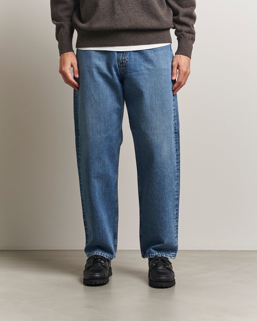 Uomini | Camicie | orSlow | 101 Dad Fit Jeans Denim Used