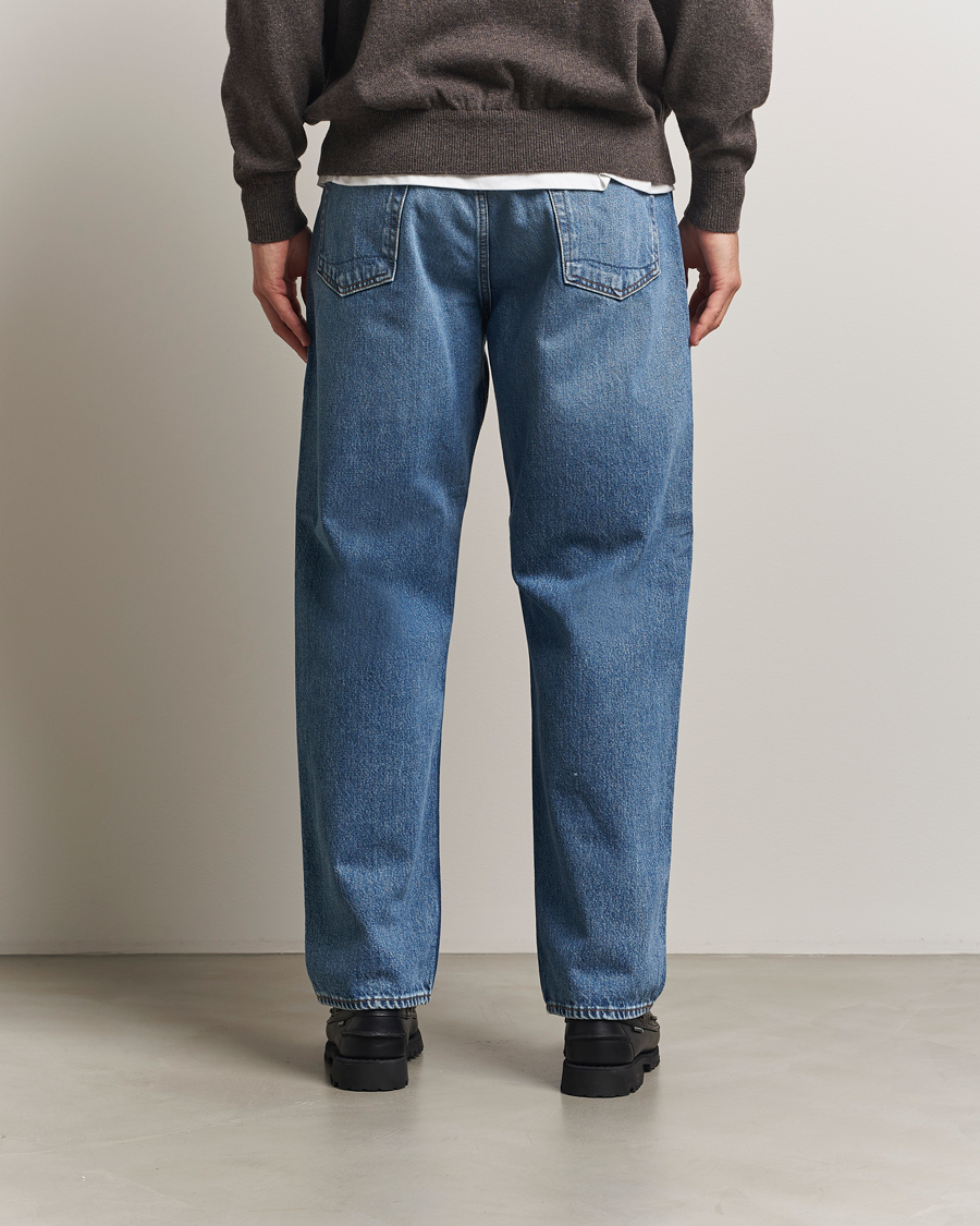Uomini | Camicie | orSlow | 101 Dad Fit Jeans Denim Used
