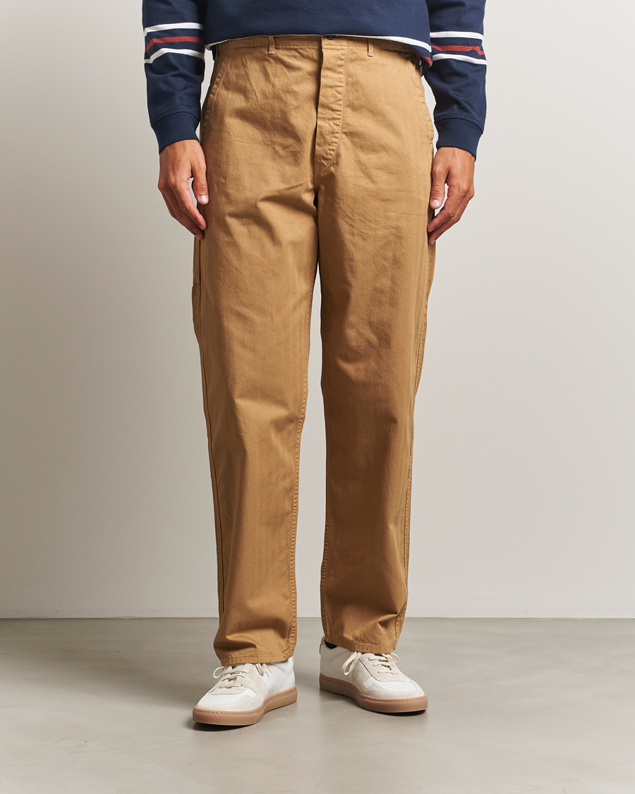 Uomini | Pantaloni | orSlow | French Work Pants Khaki