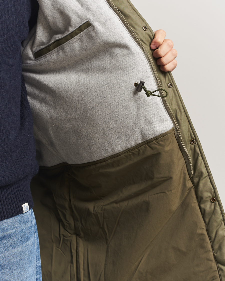Uomini | Giacche | orSlow | Padded Active Coat Army Green