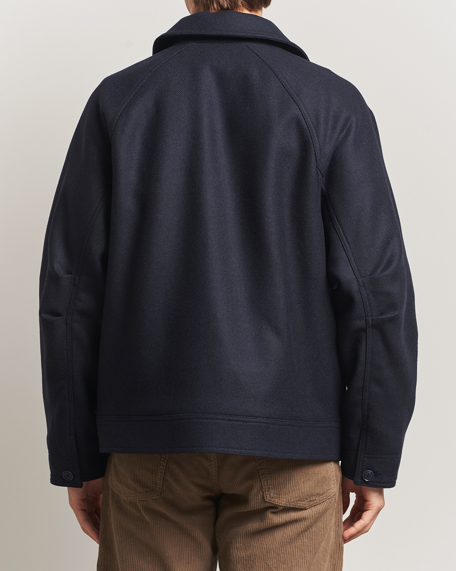 Uomini | Giacche | A.P.C. | Chase Wool Bomber Jacket Dark Navy