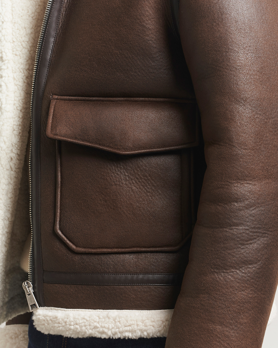 Uomini | Giacche | A.P.C. | Tommy Aviator Jacket Brown