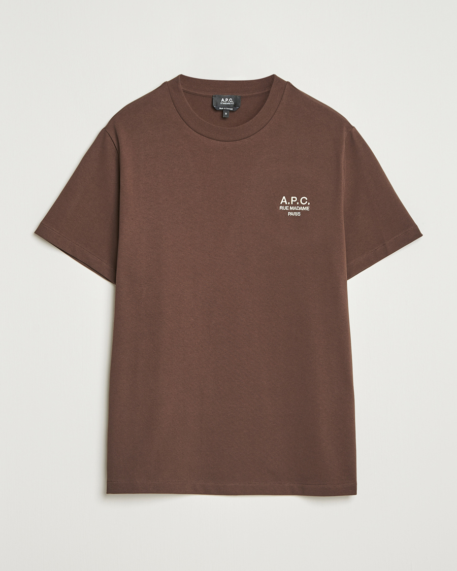 Uomini | T-shirt | A.P.C. | Rue Madame T-Shirt Brown