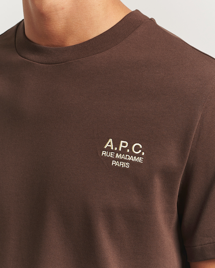 Uomini | T-shirt | A.P.C. | Rue Madame T-Shirt Brown