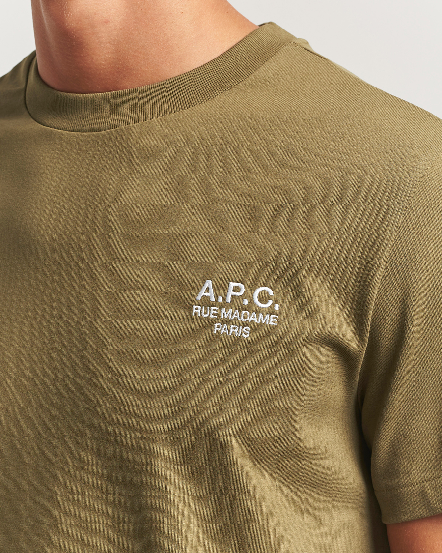 Uomini | T-shirt | A.P.C. | Rue Madame T-Shirt Khaki Green