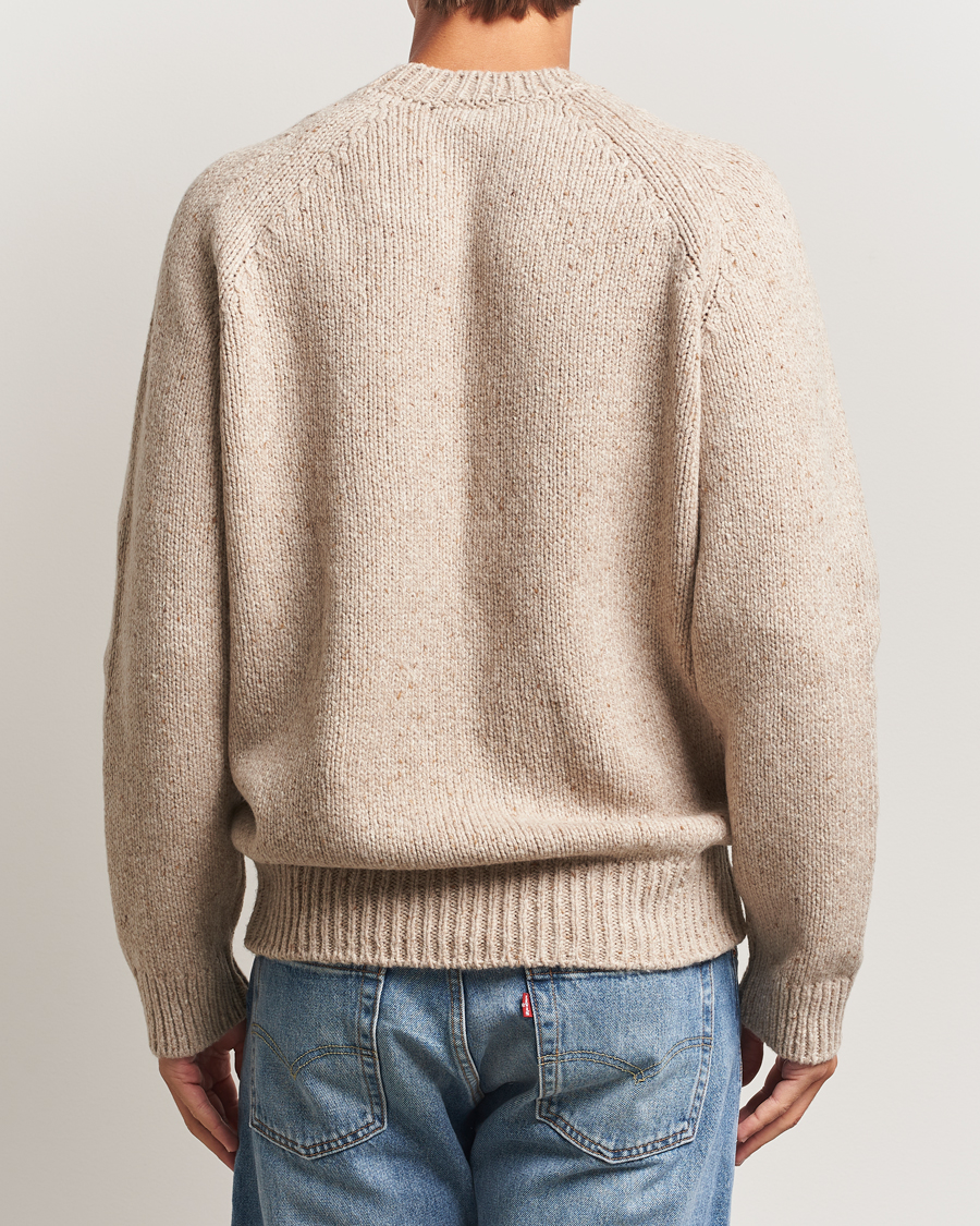 Uomini | Maglieria | A.P.C. | Harris Wool Knitted Sweater Beige
