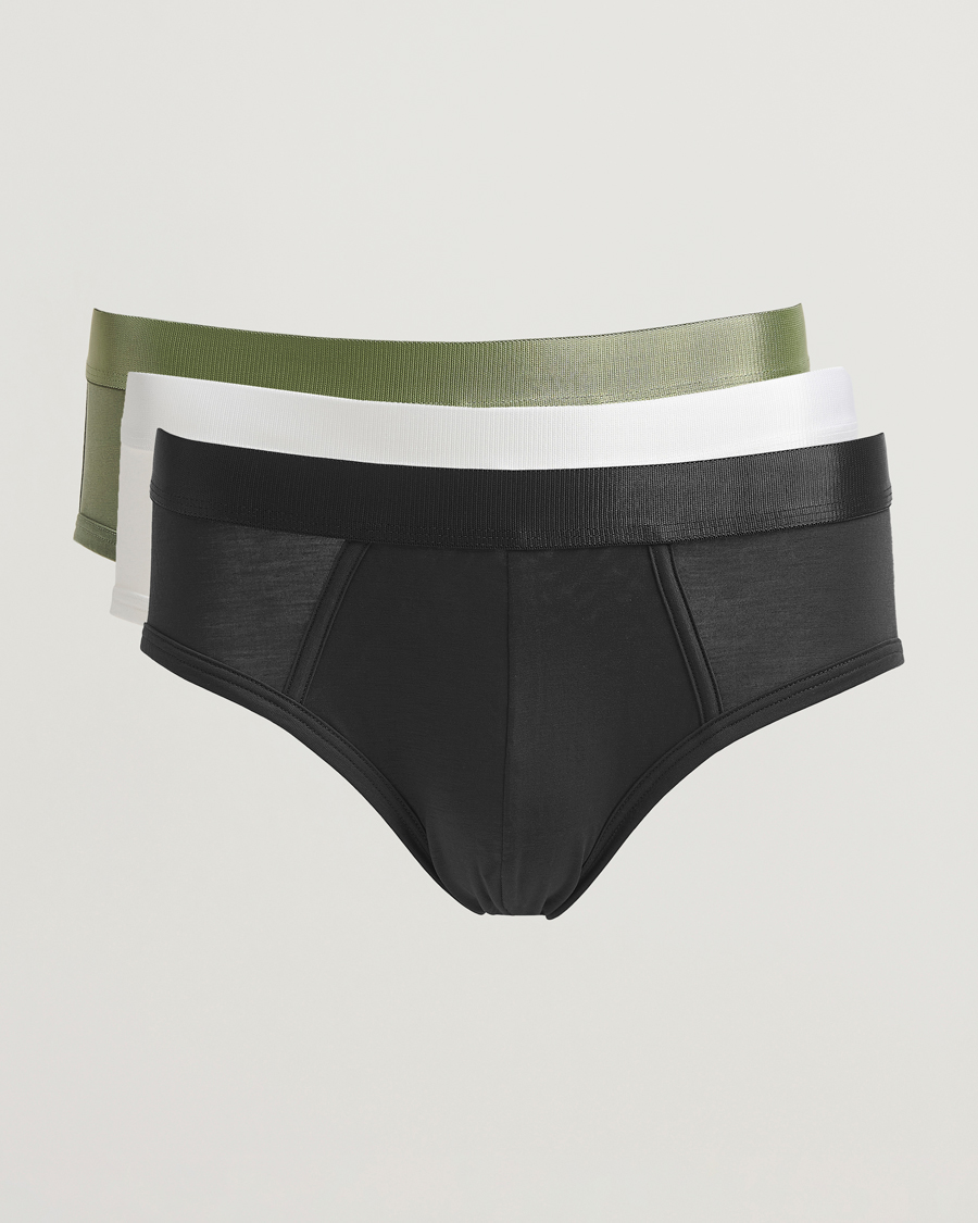 Uomini | Biancheria intima | CDLP | 3-Pack Y-Brief Black/White/Sage