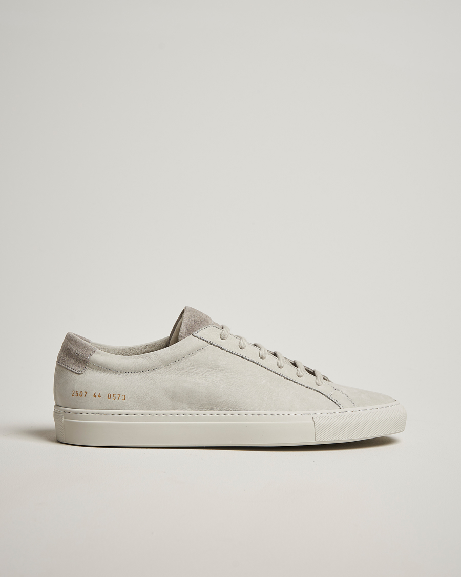 Uomini | Common Projects Original Achilles Nubuck Sneaker Light Grey | Common Projects | Original Achilles Nubuck Sneaker Light Grey