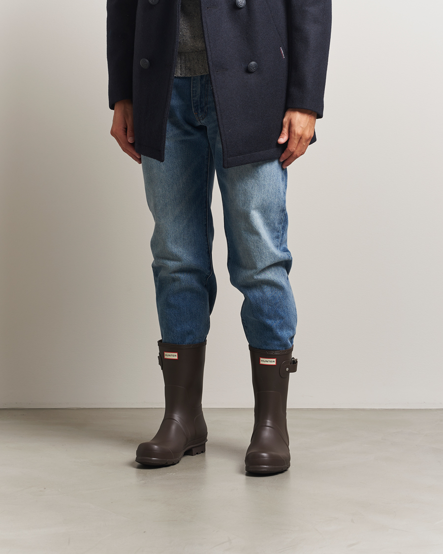 Uomini | Soprascarpe | Hunter Boots | Original Short Boot Dark Brown