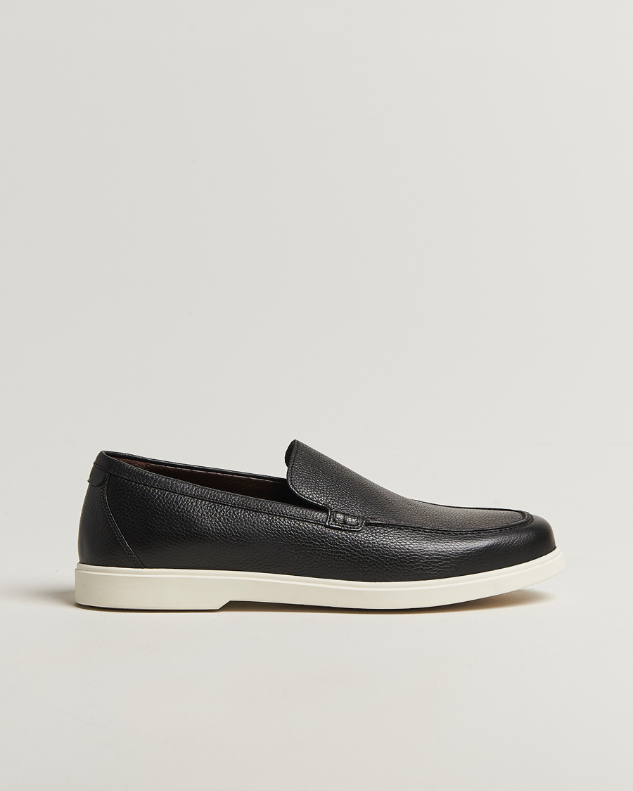 Uomini | Mocassini | Loake 1880 | Tuscany Grained Leather Loafers Black