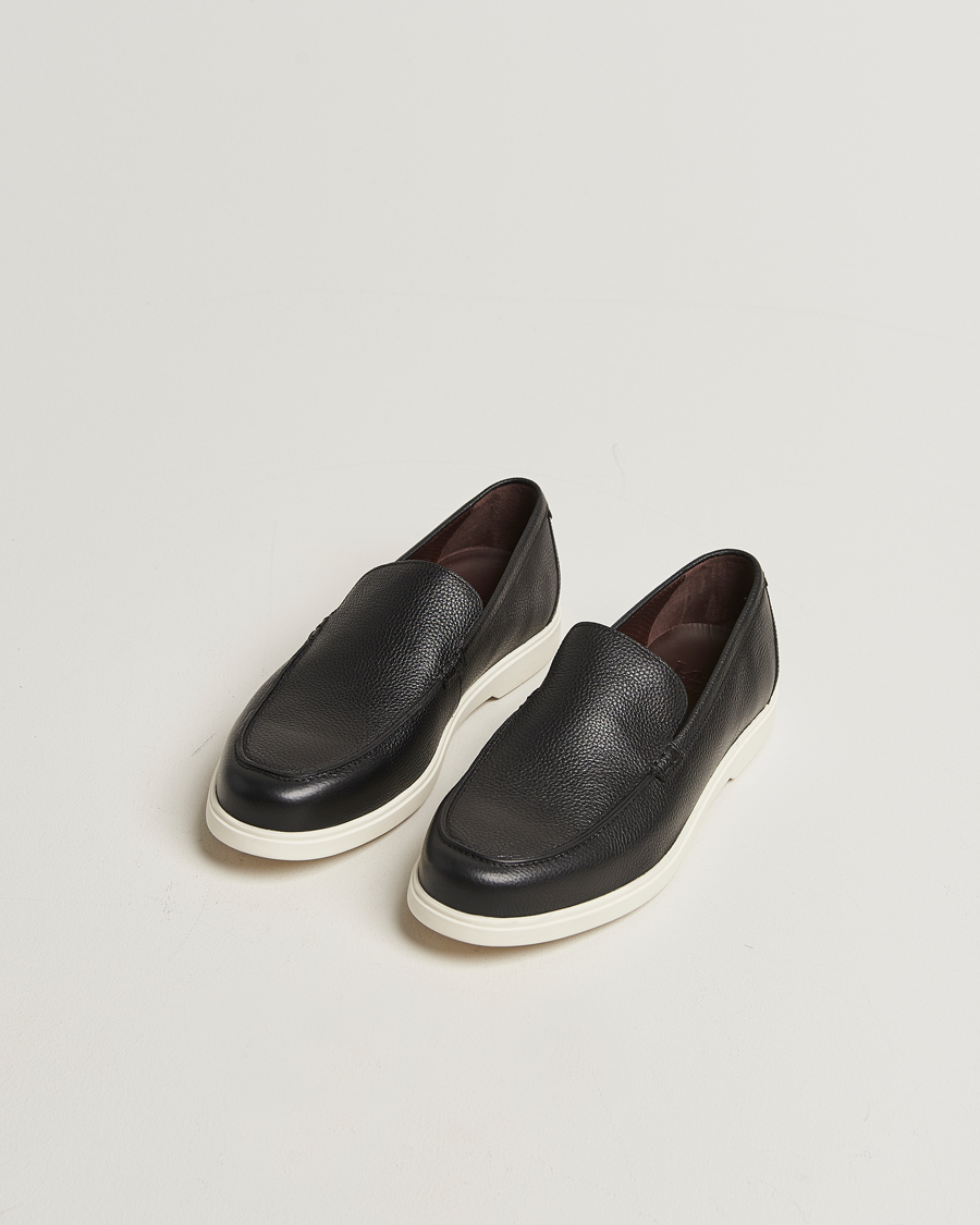 Uomini | Mocassini | Loake 1880 | Tuscany Grained Leather Loafers Black