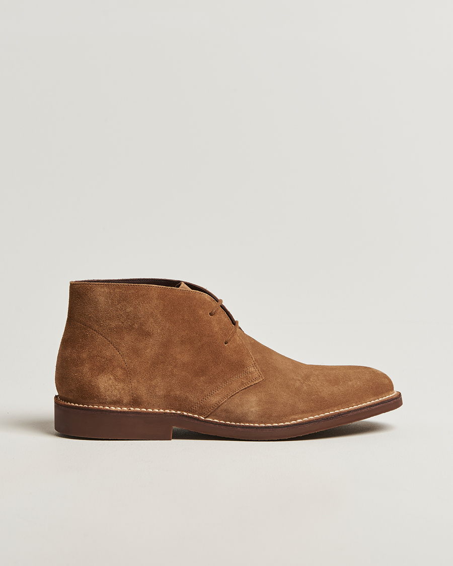 Uomini | Stivali | Loake Shoemakers | Sahara Suede Chukka Chestnut