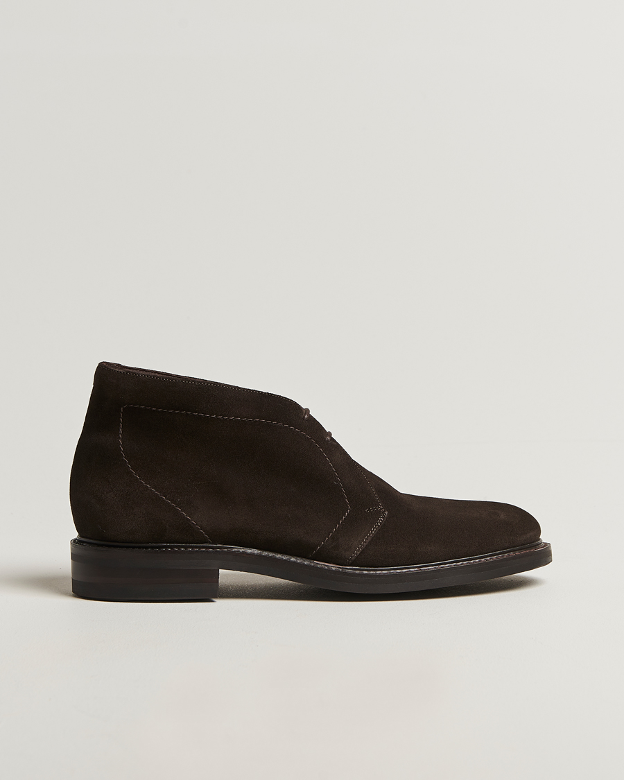 Uomini | Stivali | Loake 1880 | Berkeley Suede Boot Dark Brown