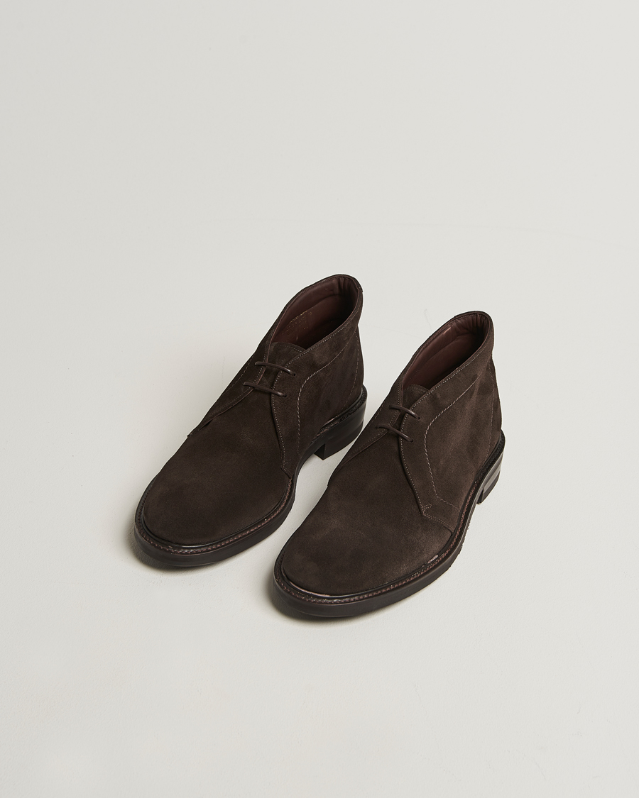 Uomini | Stivali | Loake 1880 | Berkeley Suede Boot Dark Brown