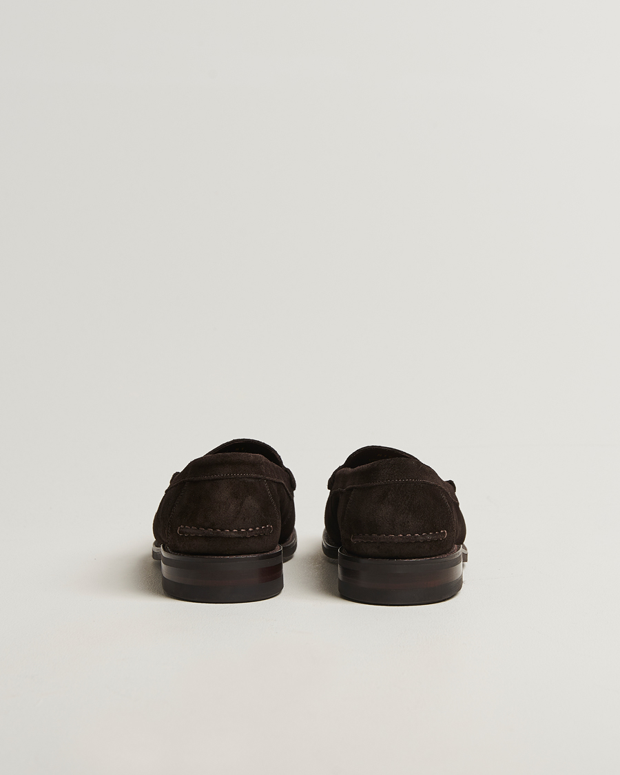 Uomini | Mocassini | Loake 1880 | Kingscliffe Suede Loafer Dark Brown