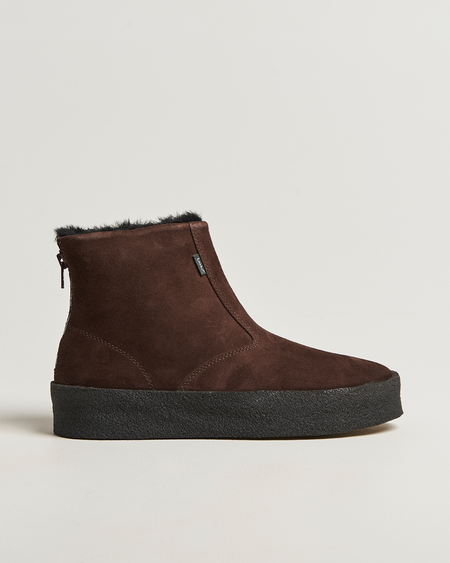 Uomini | Loake 1880 Curling Sherling Boot Dark Brown | Loake 1880 | Curling Sherling Boot Dark Brown