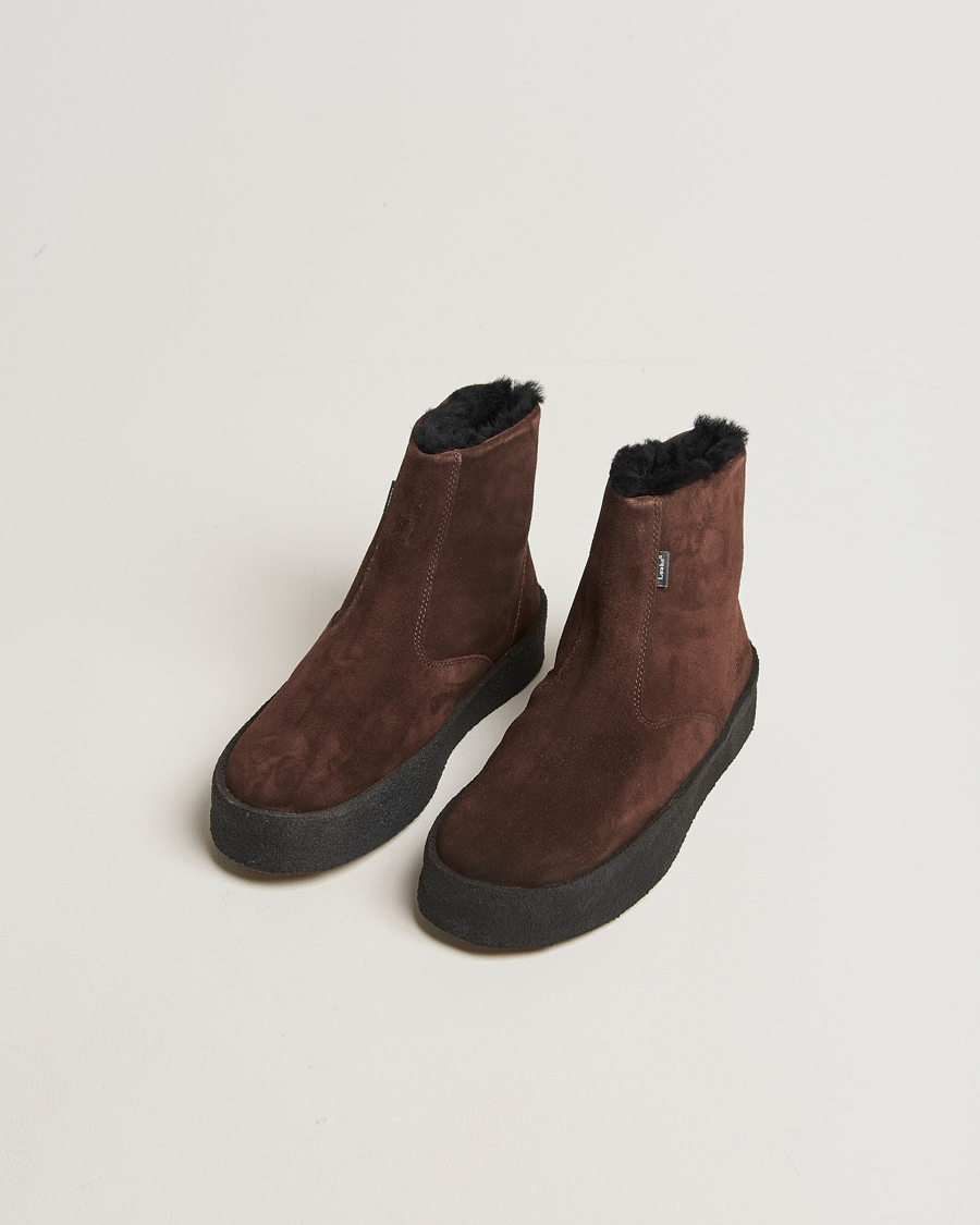 Uomini | Loake 1880 Curling Sherling Boot Dark Brown | Loake 1880 | Curling Sherling Boot Dark Brown