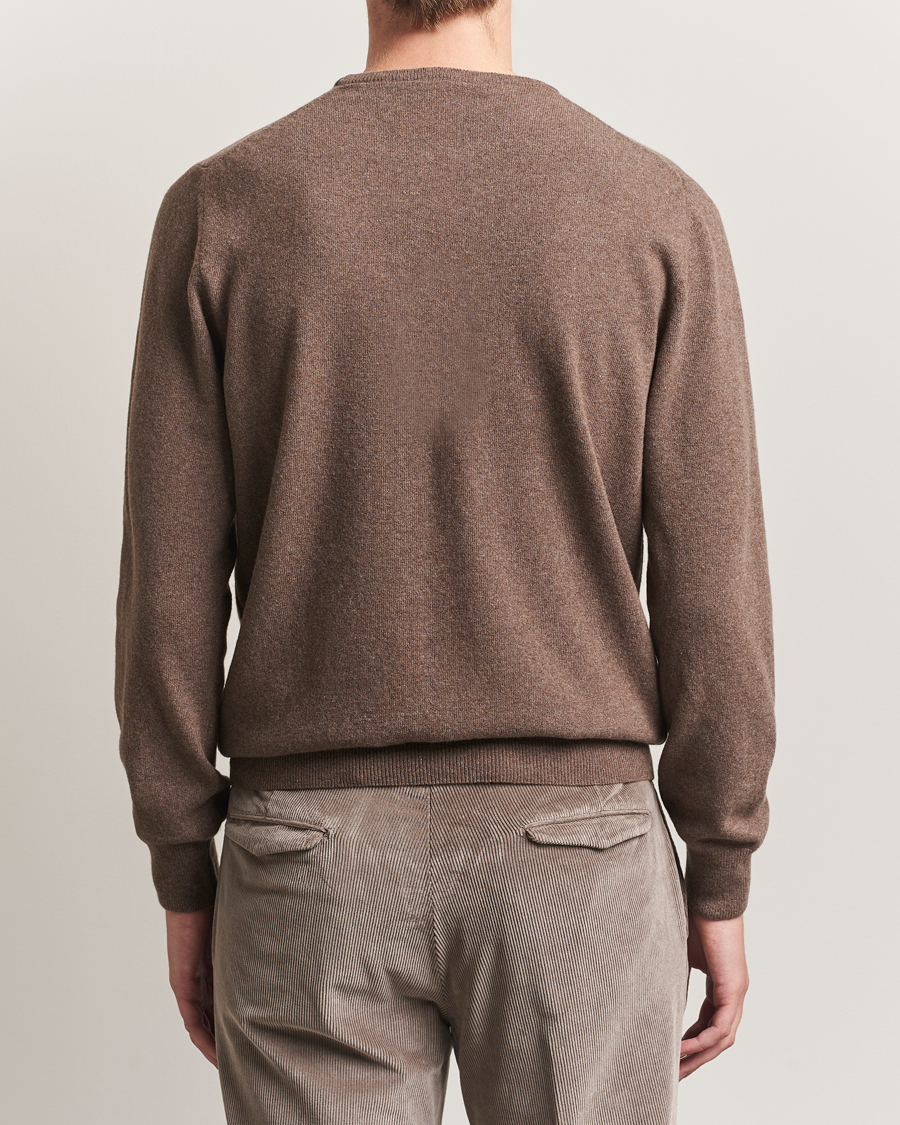 Uomini | Maglieria | Morgano | Wool/Cashmere Crewneck Brown
