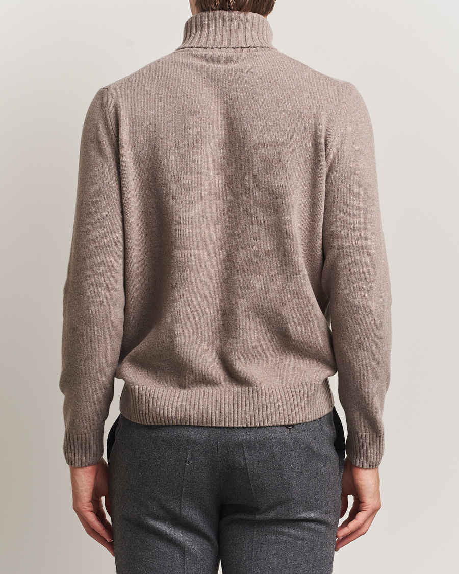 Uomini | Maglieria | Morgano | Wool/Cashmere Heavy Knit Rollneck Light Brown