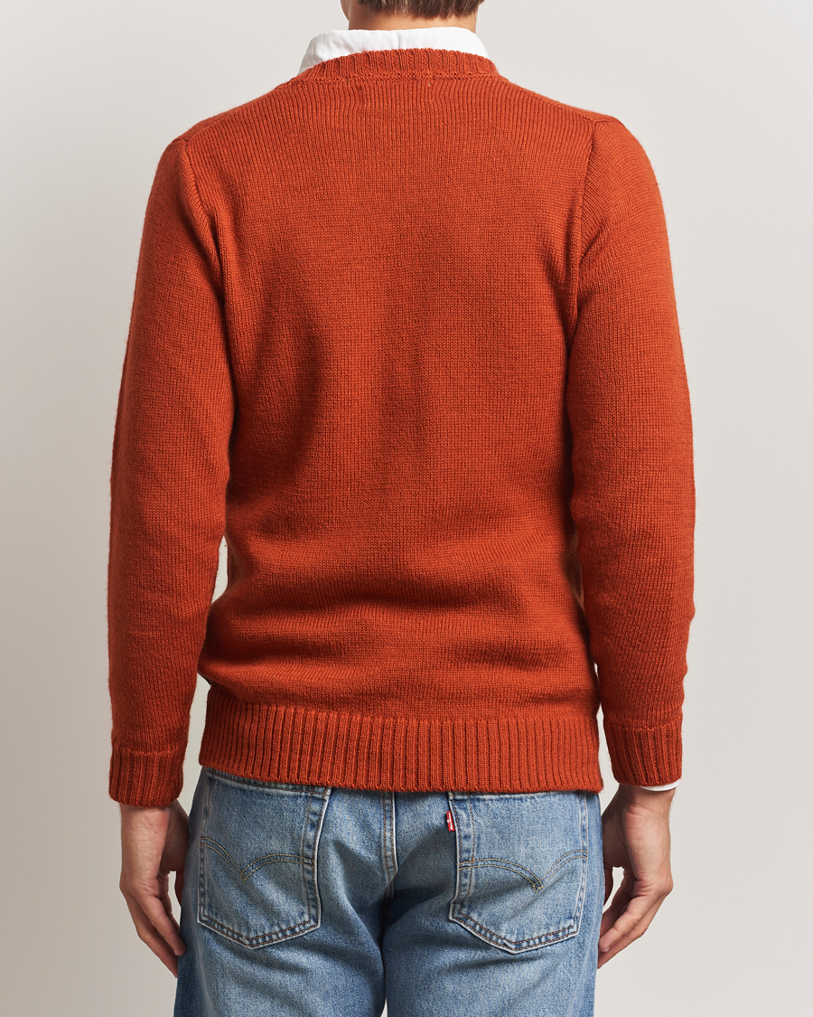 Uomini | Maglieria | Peregrine | Maker's Stitch Merino Crew Orange