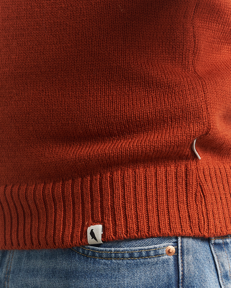Uomini | Maglieria | Peregrine | Maker's Stitch Merino Crew Orange