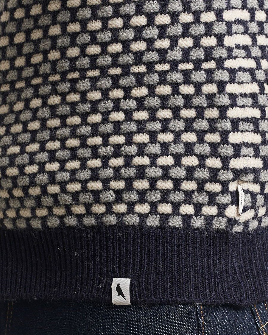 Uomini | Maglieria | Peregrine | Network Merino Cardigan Navy