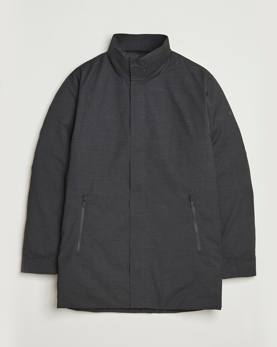 Uomini | Giacche | Scandinavian Edition | Axis Loro Piana Padded Coat Dark Grey Melange