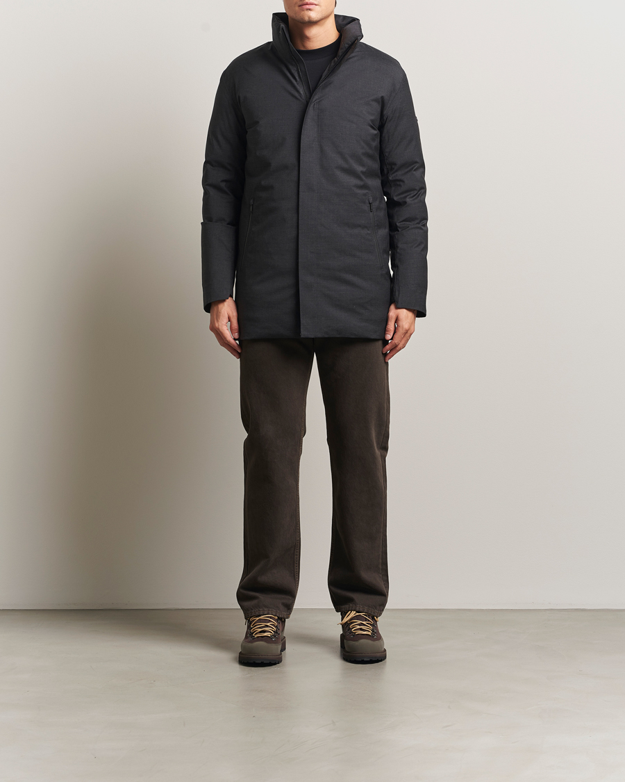 Uomini | Giacche | Scandinavian Edition | Axis Loro Piana Padded Coat Dark Grey Melange