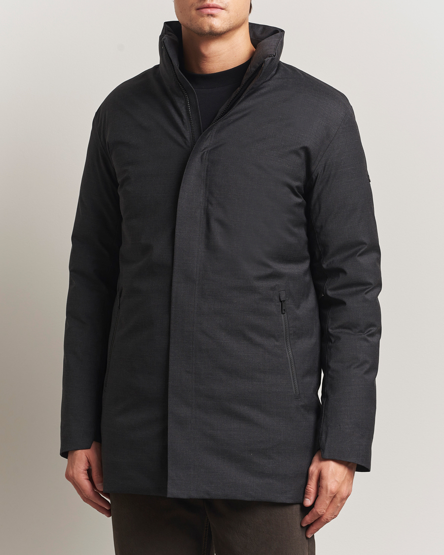 Uomini | Giacche | Scandinavian Edition | Axis Loro Piana Padded Coat Dark Grey Melange