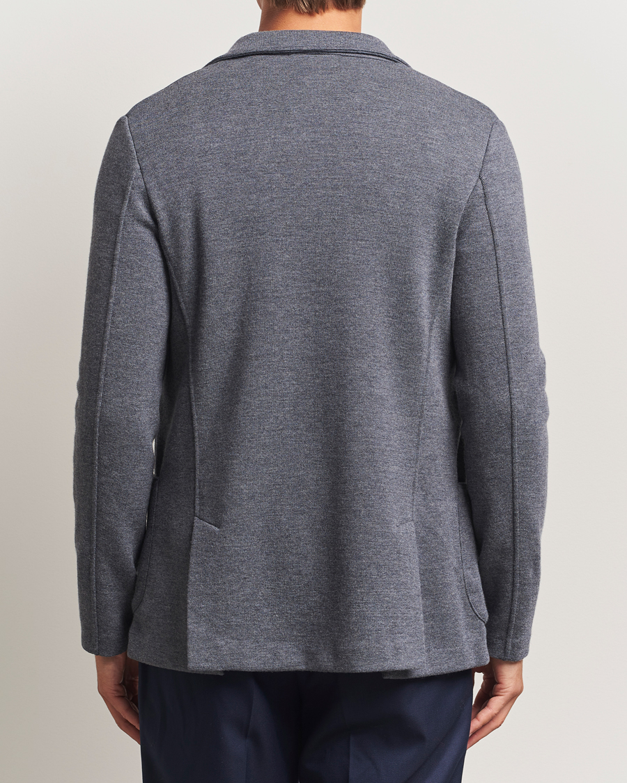 Uomini | Blazers | Gran Sasso | Rainwool Knitted Blazer Grey Melange