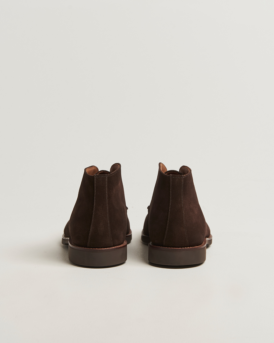 Uomini | Stivali | Crockett & Jones | Bibury Chukka Boot Dark Brown Suede