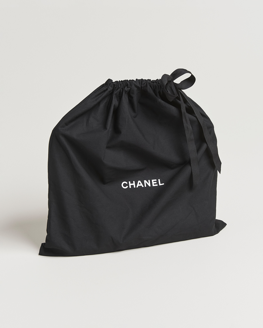 Uomini | Chanel Pre-Owned Chain Tote Bag Black | Chanel Pre-Owned | Chain Tote Bag Black